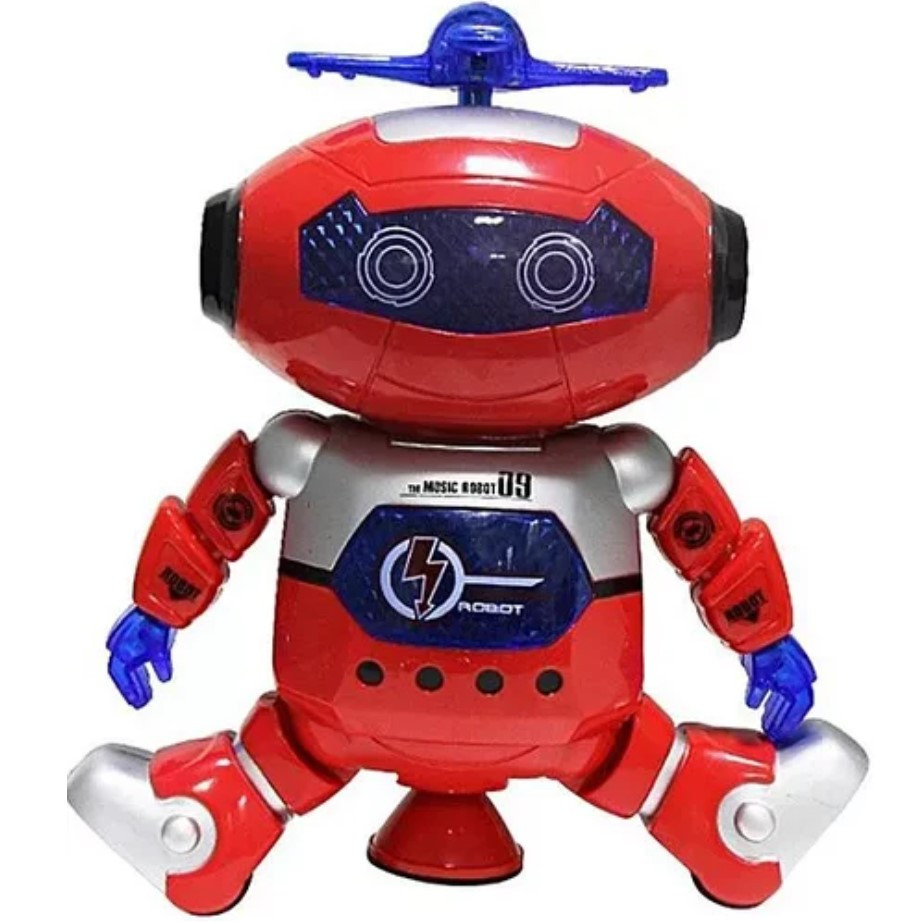 Робот, що танцює, Dancing Robot ЧЕРВОНИЙ STURN SPIN, Іграшка інтерактивний робот