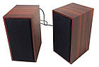 Колонки для ПК комп'ютера FnT-101, червоне дерево, фото 2