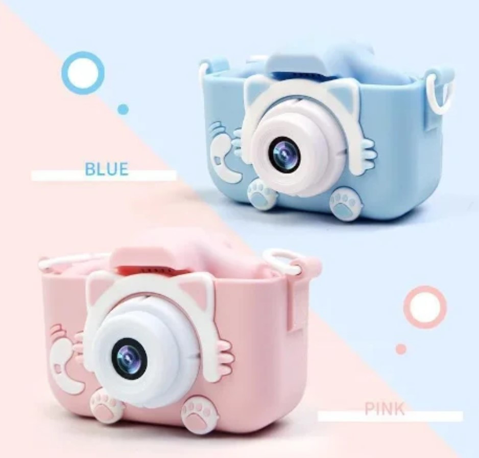 Дитячий фотоапарат котик Kidds GM-20, Фотокамера для дітей