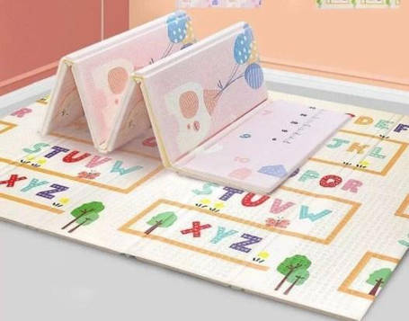 Дитячий ігровий двосторонній килимок "A-Z - ЦИФРИ" 2м*1,8м (товщина - 10мм), Розвиваючий термокилимок для дітей, фото 1