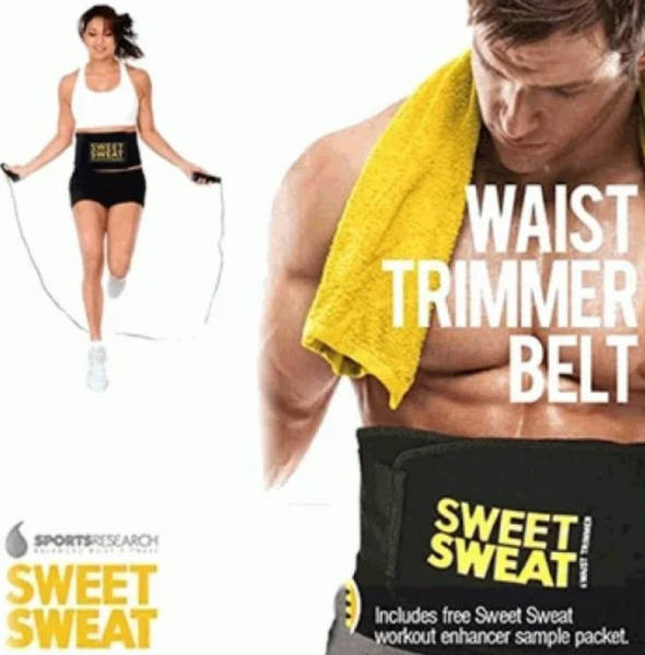 SIZE L Sweet Sweat Waist Trimmer Belt 1566523060