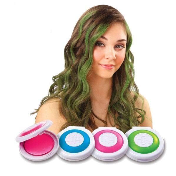 Кольорова пудра для волосся Hot Huez, Крейда для волосся Хот Хьюз, фото 1