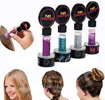 Фігурні тату-печатки для волосся Hot Stamps Hair Glitter, Гліттер для волосся