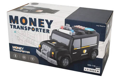 Сейф дитячий "Машина Money Transporter", Скарбничка-машина з кодом, фото 1