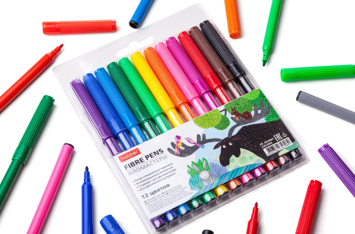 Фломастеры для фломографа, Набор фломастеров 12 штук (ID#1502906468 ...