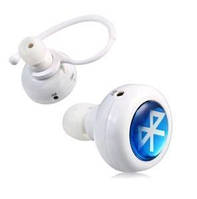 Беспроводные белые стерео наушники AirBeats Bluetooth mini 4.0 Stereo Headset White | блютуз гарнитура