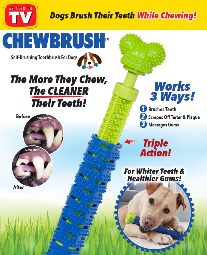 Зубна щітка для собак Сhewbrush, Іграшка для чищення зубів уігрушка для зубів собак собак