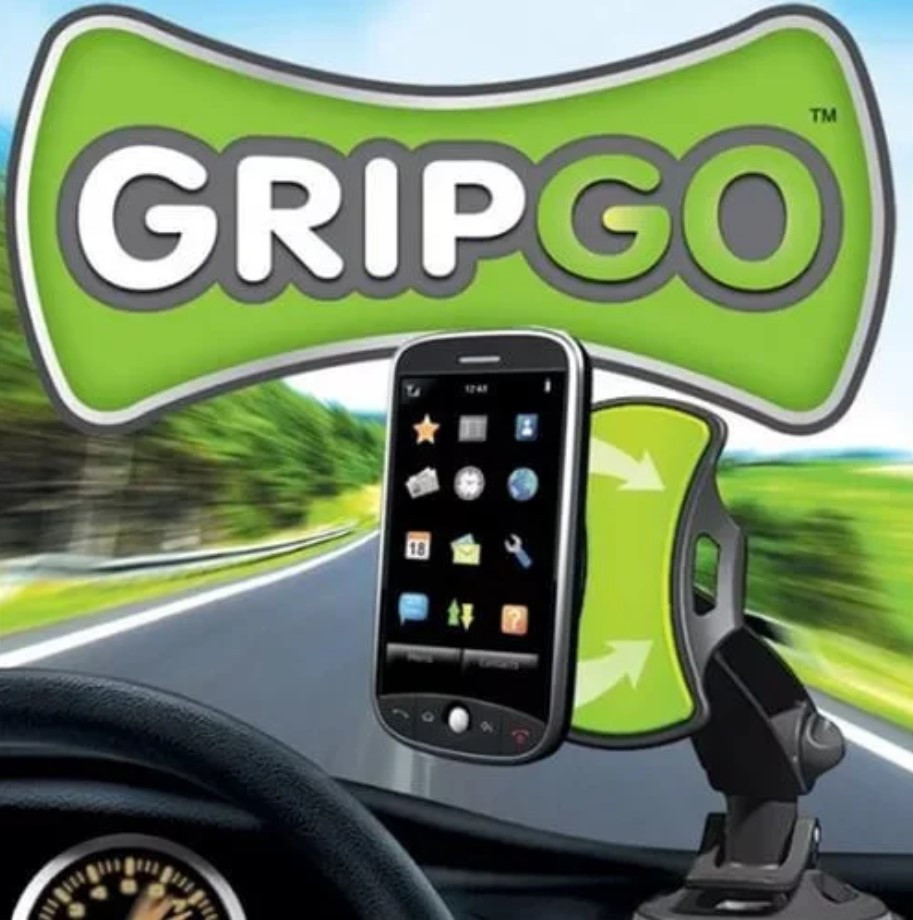 Універсальний тримач для телефонів і планшетів GripGo, Кріплення для телефону в машину, фото 1