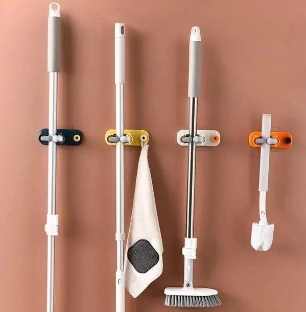 Настенный Держатель для Швабр | Настенный Фиксатор Инвентаря ...