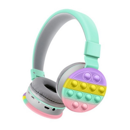 Навушники дитячі антистресс AKZ-29 ↓ Бездроводні навушники POP IT menu Накладні навушники для дітей