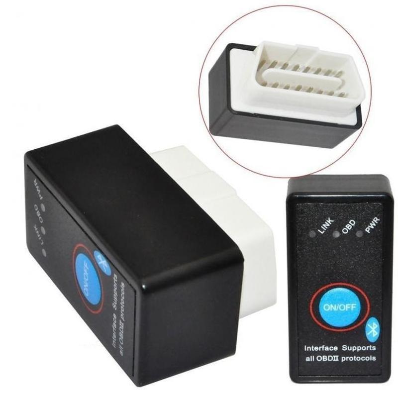 Автосканер OBD ELM327 BT (з кнопкою), Автомобільний сканер для діагностики Bluetooth