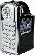 Радиоприемник NS-040U | Портативная колонка | Радио с флешкой | Лампа-фонарь с радио