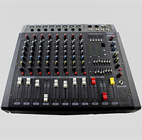 Аудиомикшер Mixer BT 808D (8 каналов) | Микшерный пульт c Bluetooth