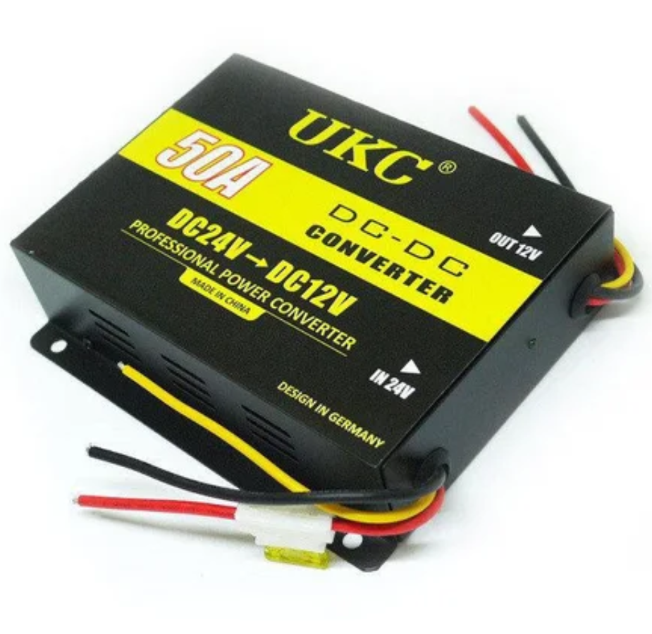 Перетворювач напруги DC/DC 24V-12V 50A, Автомобільний інвертор, Понижувальний перетворювач, фото 1
