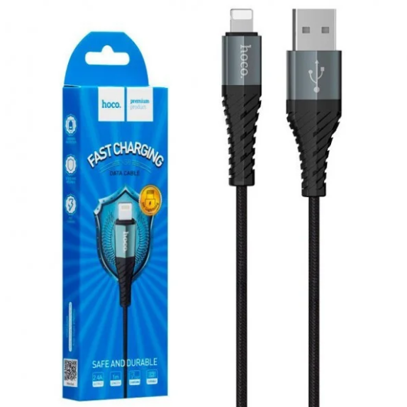 Кабель HOCO COOL DATA CABLE X 38 IP | Шнур для зарядки і передачі даних | USB кабель для телефону