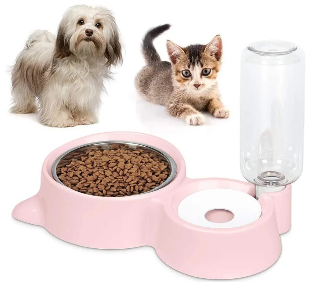 Годівниця з поїлкою для домашніх тварин DOG & Cat bowl, Посуд для собак і котів