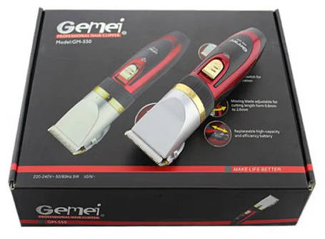 Машинка для стрижки волосся Gemei GM-550, Тример акумуляторний, фото 1
