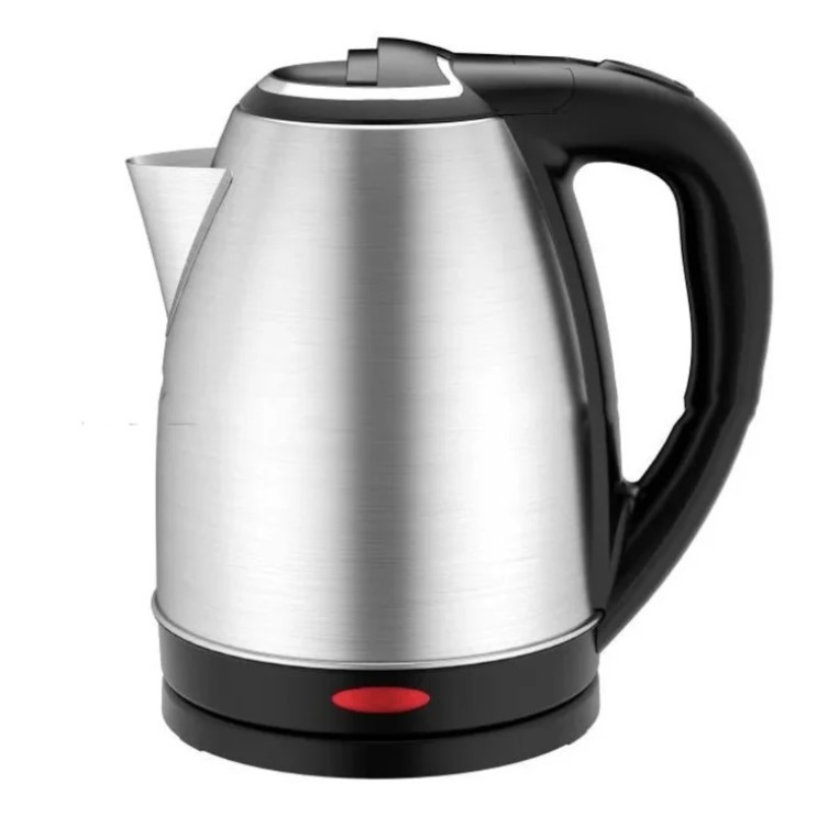 Електричний чайник Goldteller MG-01 BLACK (метал) (220V, 50HZ, 1500W, 1.8L), Електрочайник нержавійка, фото 1