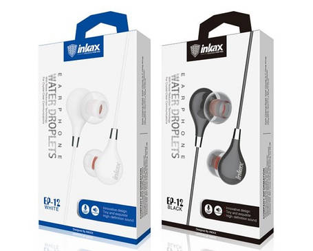 Навушники INKAX EP-12 дротові | Навушники вакуумні | Гарнітури для смартфона, фото 2