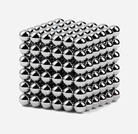 Нео куб Neo Cube 4мм серебро | Головоломка Нео Куб | Магнитные шарики Неокуб