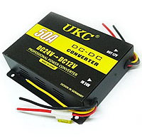 Перетворювач напруги DC/24V DC-12V 50A | Автомобільний інвертор | Понижуючий перетворювач