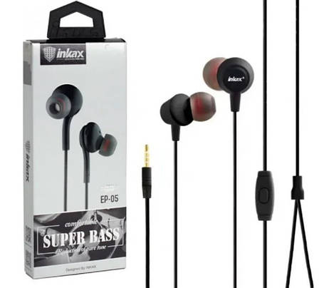 Навушники INKAX EP-05 дротові | Навушники вакуумні | Гарнітури для смартфона, фото 2