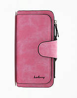Жіночий замшевий клатч Baellerry Forever N 2345, гаманець, портмоне рожевий