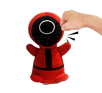 Мягкая игрушка-антистресс Игра в кальмара Круг "Ударь меня" Sculd Game | Интерактивная игрушка
