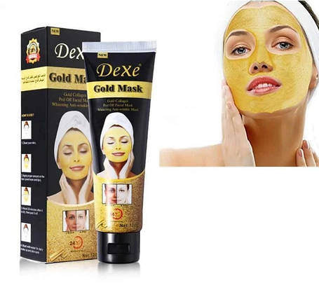 Маска для обличчя Dexe Gold Mask | Золота маска для обличчя, фото 2