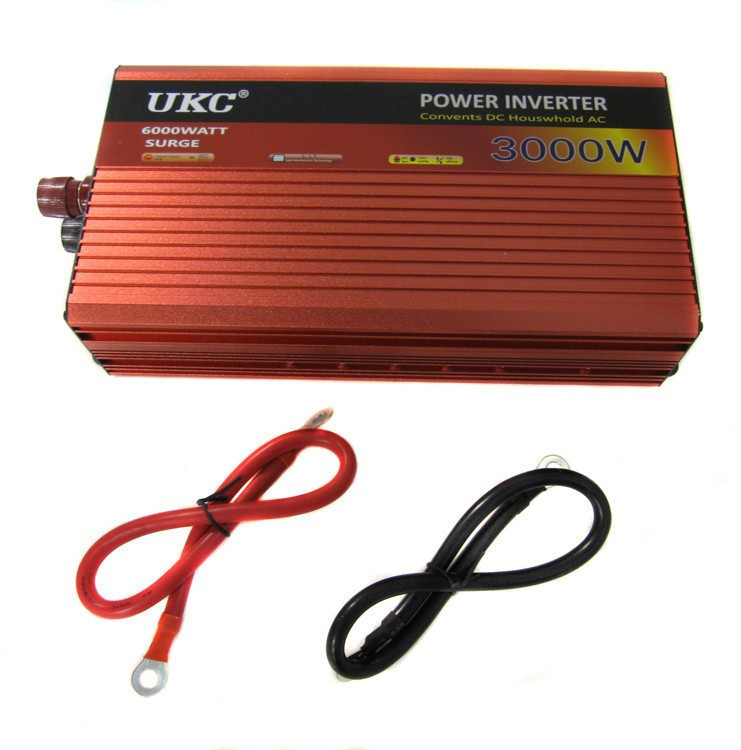 Перетворювач автомобільний напруги інвертор AC/DC AR 3000W 12V, фото 1