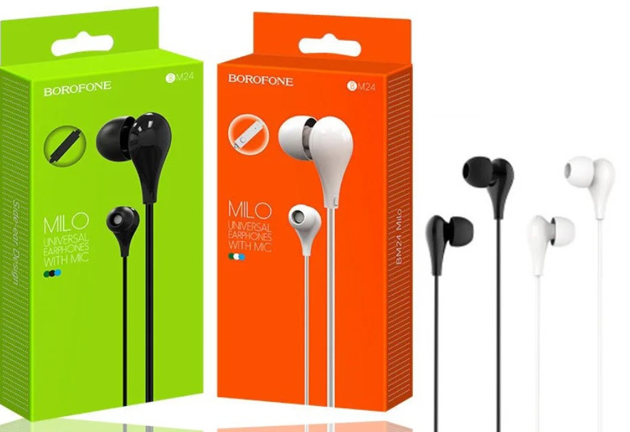 Навушники BOROFONE BM24 провідні, Навушники вакуумні, Гарнітура для смартфона