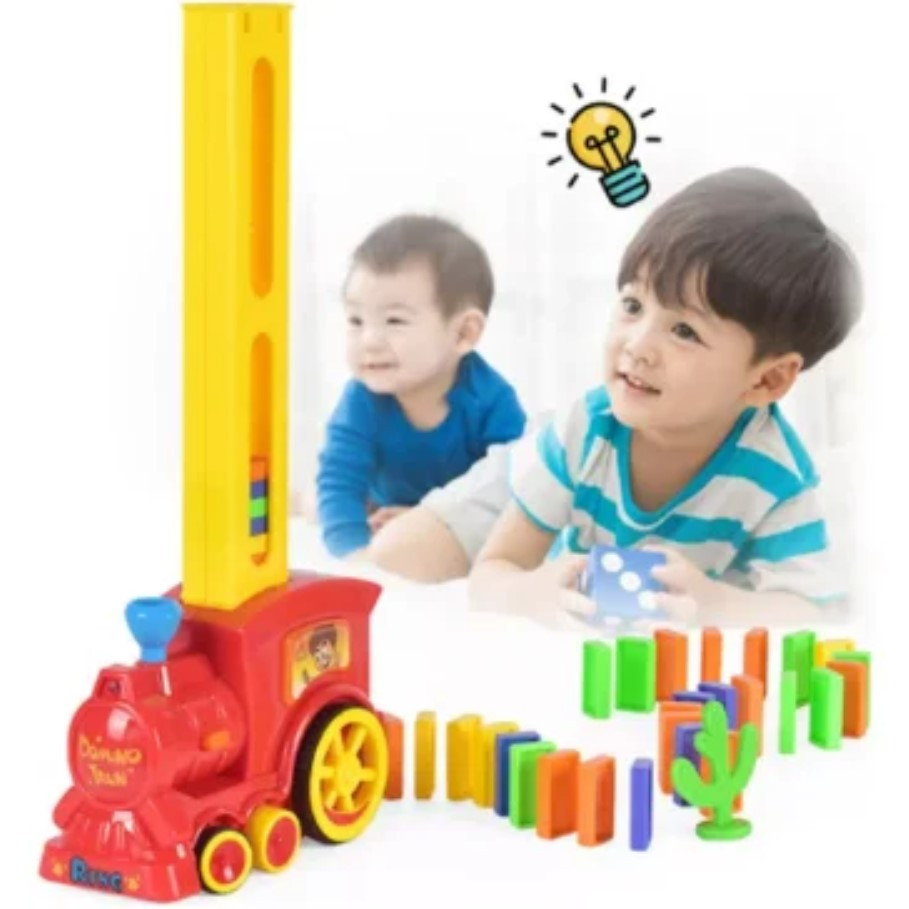 Набор игрушек поезд домино, DOMINO Happy Truck sciries COLORS 100 деталей | Развивающая игрушка - фото 1 - id-p1566524216