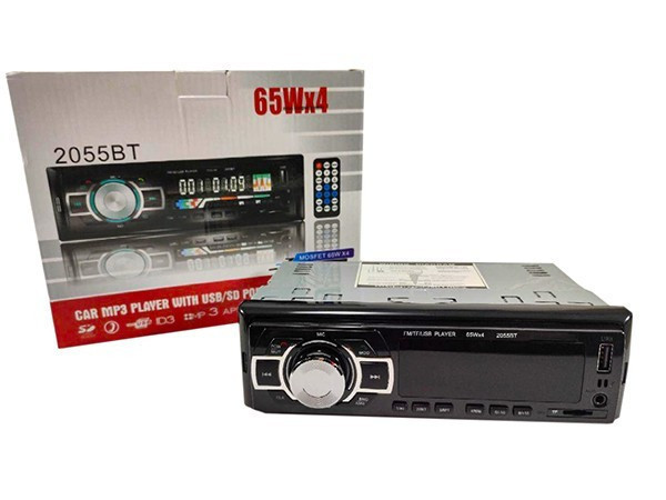 Автомагнітола MP3 2055 BT ISO+BT, Магнітола в автомобіль, Магнітофон в машину, Магнітофон в машину
