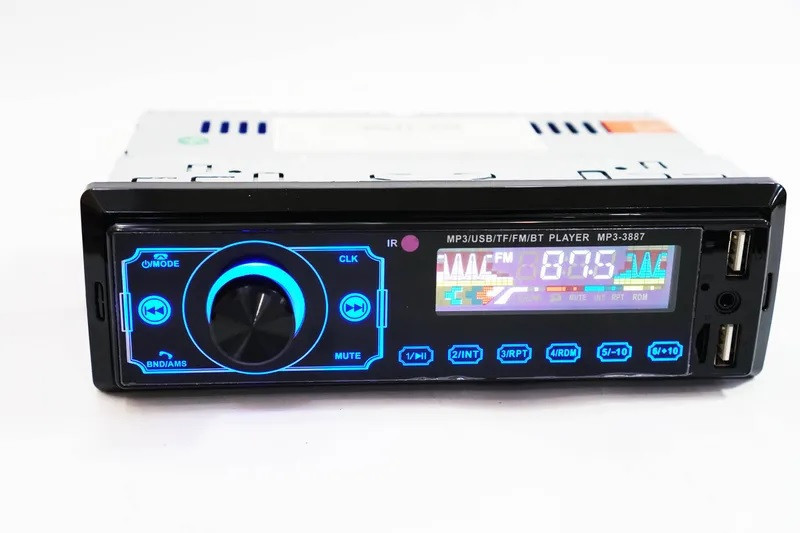Автомагнітола MP3 3887 ISO 1 DIN сенсорний дисплей, Магнітола в автомобіль, Магнітофон в машину, Магнітофон в машину