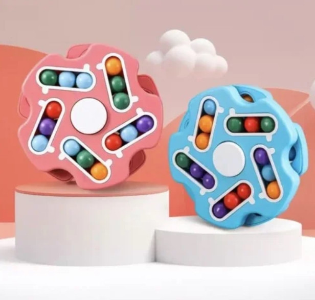 Дитячий розвиваючий обертовий чарівний спіннер, Іграшка-антистрес, Головоломка для дітей, що обертається, фото 1