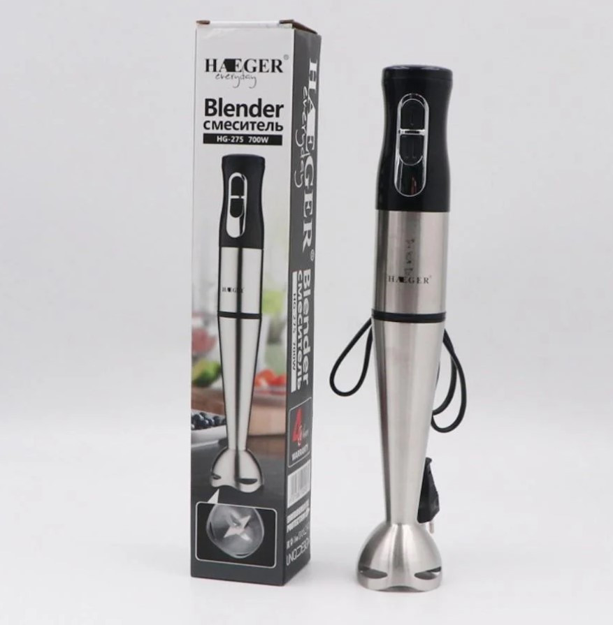 Блендер занурювальний HAEGER HG-275 700 Вт, Подрібнювач продуктів, фото 1