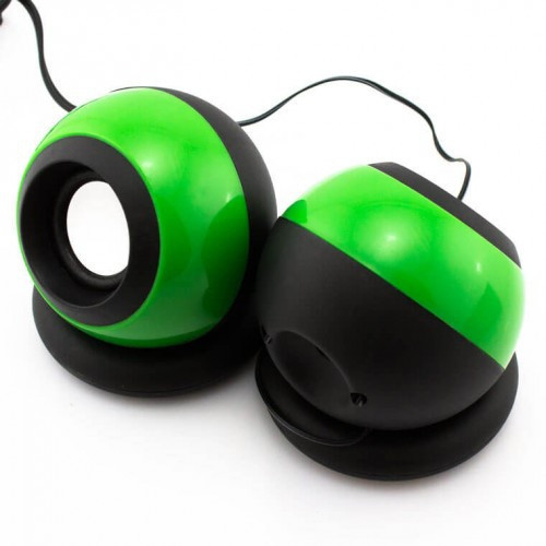Колонки для ПК SPS D008 комп'ютерні колонки USB Green