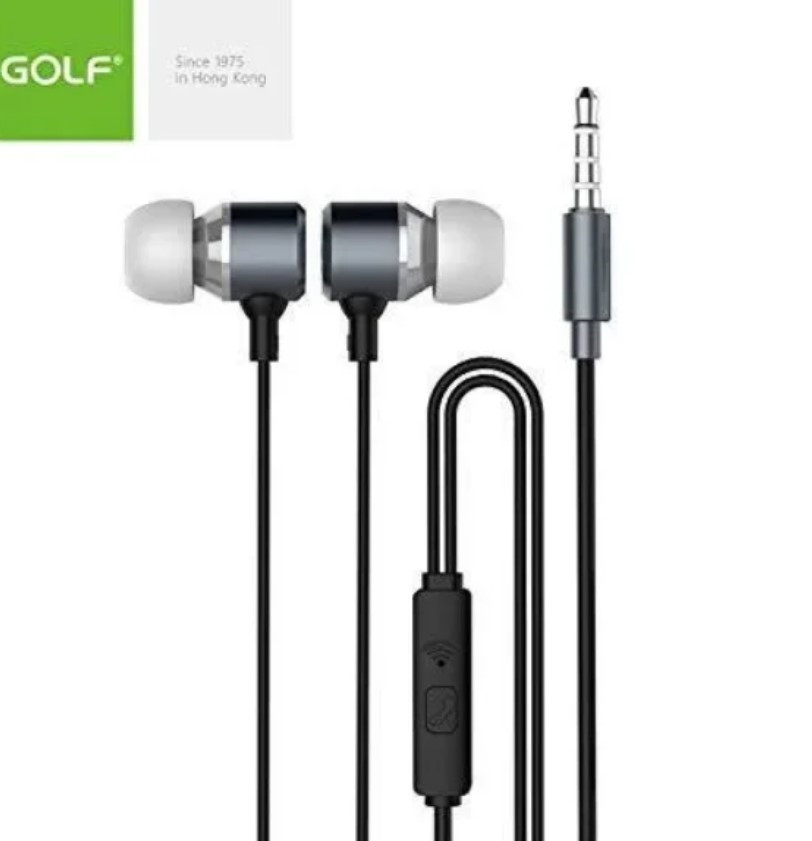 Навушники GOLF M20 провідні, Навушники вакуумні, Гарнітура для смартфона