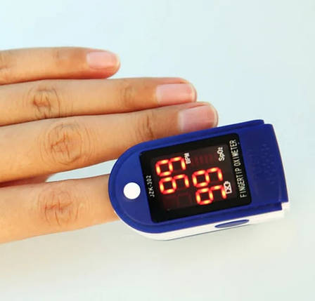 Пульсоксиметр Fingertip Pulse Oximeter LK87 | Пульсометр оксиметром на палець | Бездротовий вимірювач пульсу, фото 2
