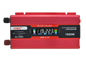 Автомобільний перетворювач напруги UKC 1000W з LED екраном, Інвертор в машину, фото 1