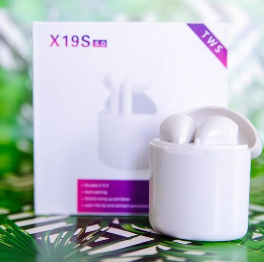 Навушники X19S TWS з кейсом, Бездротові bluetooth навушники, Блютуз навушники