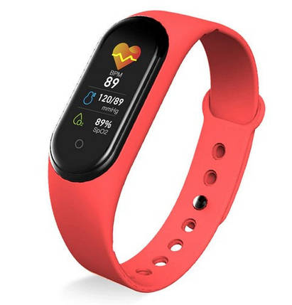 Smart Watch Mi BAND M5 red | Фітнес трекер Mi band 5 | Годинники для фітнесу | Розумні годинник, фото 2