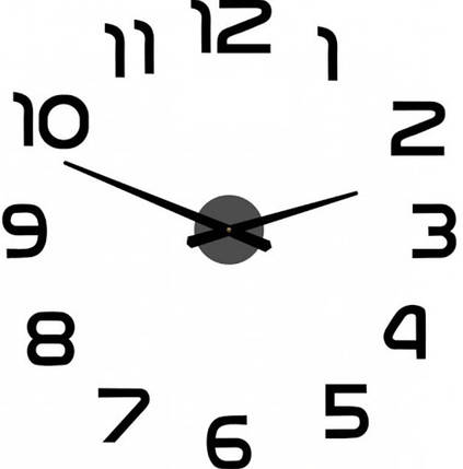 Годинники настінні DIY NEW Clock з цифрами | Настінні 3D годинник | великий годинник на стіну, фото 2