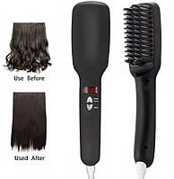 Расческа-выпрямитель для волос 2 in 1 PTC Heating | Расческа электрическая | Прибор для укладки волос