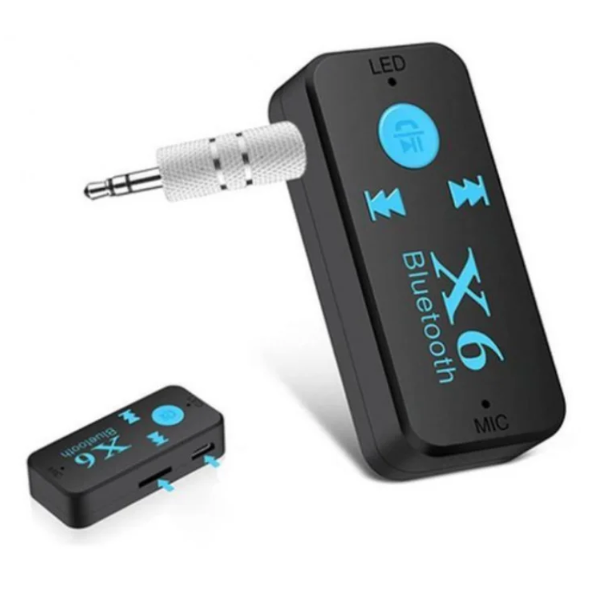 Bluetooth приймач аудіо ресивер BT X6+TF card | Бездротовий блютуз адаптер - фото 1 - id-p1566538508