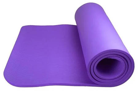 Килимок для йоги Power System Fitness Yoga ФІОЛЕТОВИЙ | Фітнес килимок | Килимок для заняття спортом, фото 2
