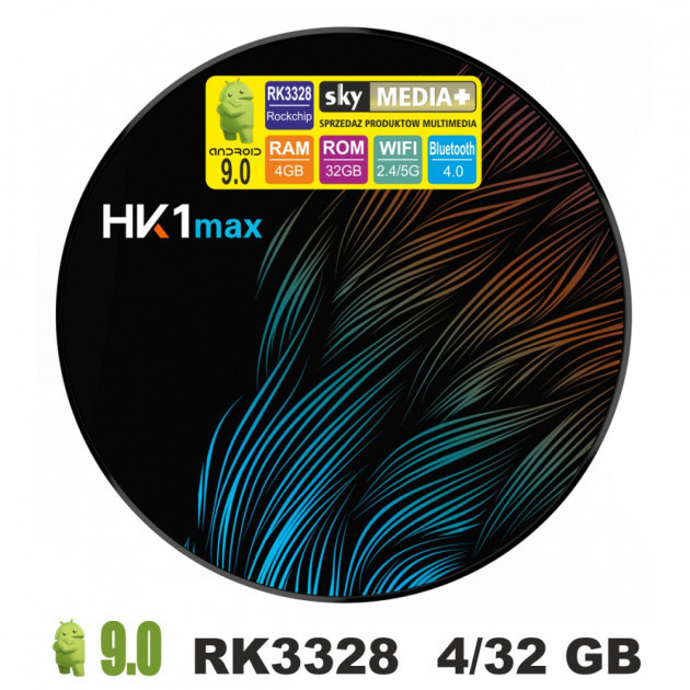Приставка HK1 MAX (4/32) Android 9.0, Андроїд смарт ТВ приставка, ТВ бокс