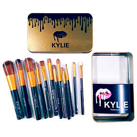 Набір професійних великих кистей для макіяжу Kylie professional brush set