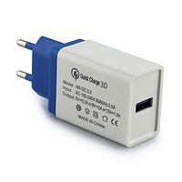 Адаптер Fast Charge Q3.0 USB AR 60 WHITE | Сетевое зарядное устройство для смартфона | Блок питания USB