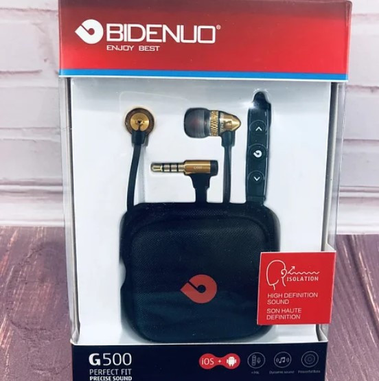 Навушники DeepBass G500 провідні, Навушники вакуумні, Гарнітура для смартфона, Гарнітура для смартфона